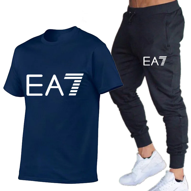 2021 Summer New Casual Brand Men's Sportswear Suit Sports Track Suit Men's Sportswear Short-Sleeved T-Shirt 2-Piece Set
2021 Summer New Casual Brand Men's Sportswear Suit Sports Track Suit Men's Sportswear Short-Sleeved T-Shirt 2-Piece Set