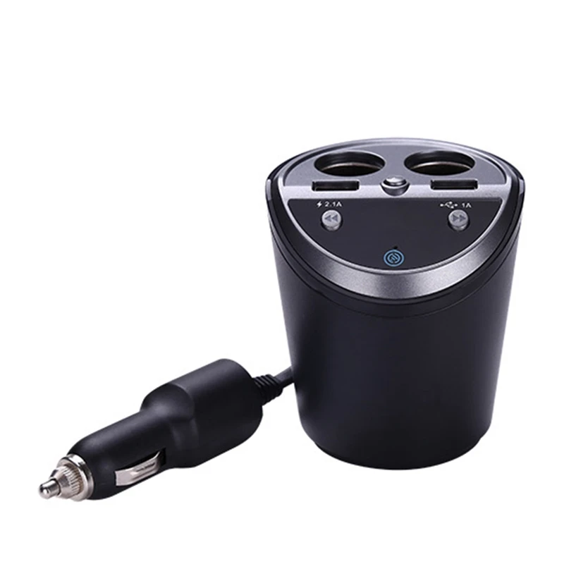 Car FM Bluetooth Transimtter Modulator Handsfree Car Kit Cup Style Dual Port Lighter Socket Splitter USB Charger
Car FM Bluetooth Transimtter Modulator Handsfree Car Kit Cup Style Dual Port Lighter Socket Splitter USB Charger