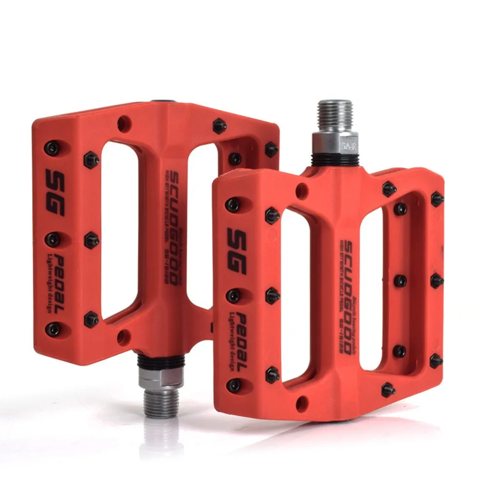 Road Mountain Bike Bicycle Nylon Pedals Flat Steel Sealed Bearing 9/16 With Extended Anti-skid Spikes Very Stable
Road Mountain Bike Bicycle Nylon Pedals Flat Steel Sealed Bearing 9/16 With Extended Anti-skid Spikes Very Stable