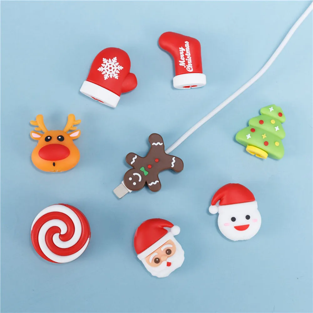 Lovely Santa Claus Animal Cable Bite Protector for iPhone Universal USB Charger Protector Christmas Pattern Phone Accessories
Lovely Santa Claus Animal Cable Bite Protector for iPhone Universal USB Charger Protector Christmas Pattern Phone Accessories