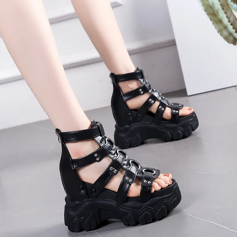 Aphixta 8cm Platform Sandals Women Wedge High Heels Shoes Women Buckle Leather Canvas Summer Zapatos Mujer Wedges Woman Sandal 
Aphixta 8cm Platform Sandals Women Wedge High Heels Shoes Women Buckle Leather Canvas Summer Zapatos Mujer Wedges Woman Sandal
