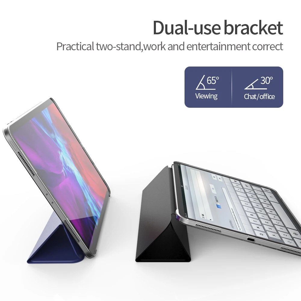 Case For iPad Pro 11 2020 2nd PU Leather Smart Cover For iPad Pro 12 9 2020 4th Gen TPU Silicone Transparent Back Tablet Case
Case For iPad Pro 11 2020 2nd PU Leather Smart Cover For iPad Pro 12 9 2020 4th Gen TPU Silicone Transparent Back Tablet Case