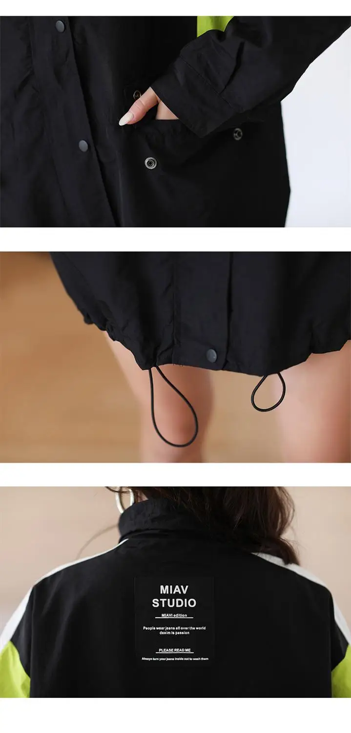 Spring Summer Contrast color Short Coat 2020 New Women's Long Sleeves Harajuku style Jackets Outerwear B468
Spring Summer Contrast color Short Coat 2020 New Women's Long Sleeves Harajuku style Jackets Outerwear B468