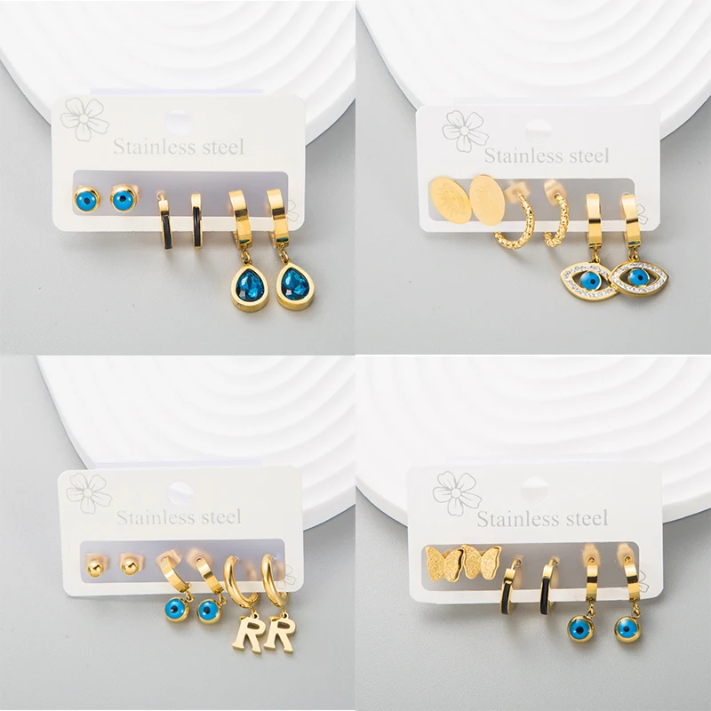 New Gold Stainless Steel Eye Bead Earrings Cubic Zirconia Jewelry Trendy Metal Geometric Huggie Earrings for Women Party Gift
New Gold Stainless Steel Eye Bead Earrings Cubic Zirconia Jewelry Trendy Metal Geometric Huggie Earrings for Women Party Gift
