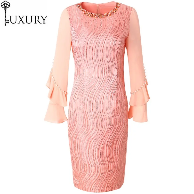 Grade New 2020 Top Spring Summer Party Cocktail Women Hand Made Beading Ruffle Sleeve Bodycon Sheath Dress Plus Size XXXL Female
Grade New 2020 Top Spring Summer Party Cocktail Women Hand Made Beading Ruffle Sleeve Bodycon Sheath Dress Plus Size XXXL Female