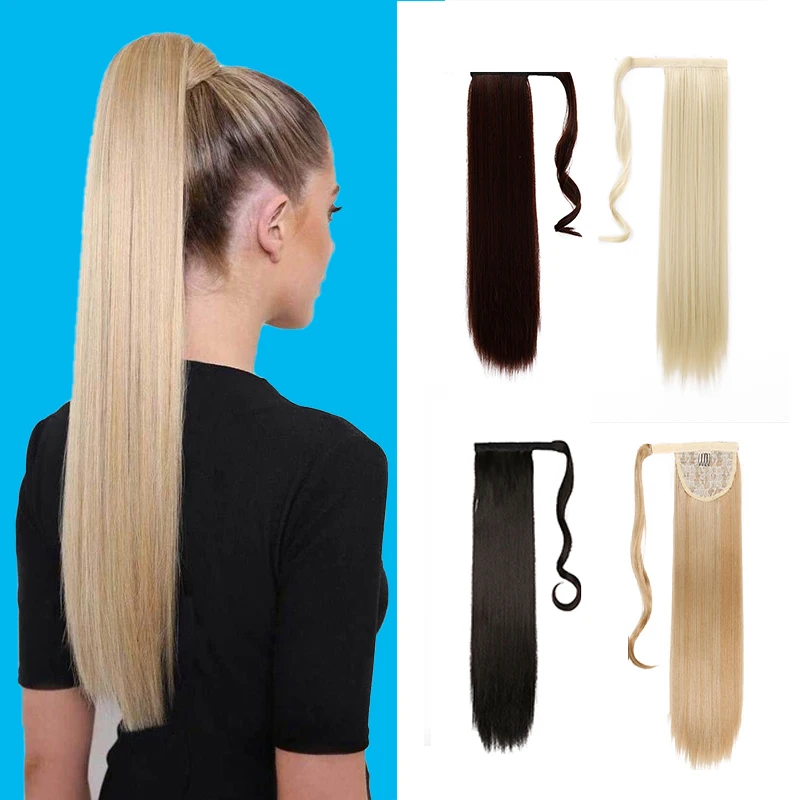 Allaosify Long Straight Ponytail Wrap Around Ponytail Hair Clips in Hair Extensions Natural Hairpiece Headwear Synthetic Wigs
Allaosify Long Straight Ponytail Wrap Around Ponytail Hair Clips in Hair Extensions Natural Hairpiece Headwear Synthetic Wigs