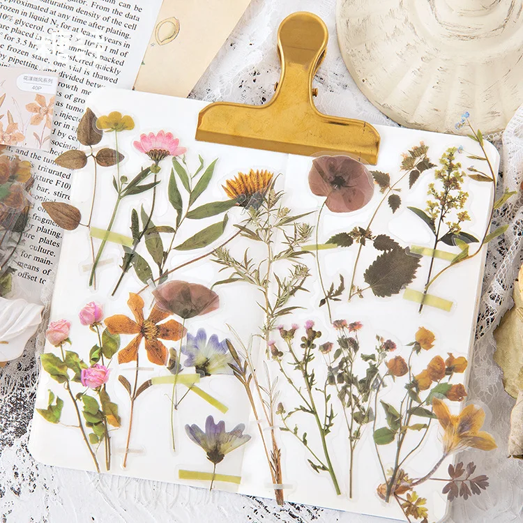 40Pcs Daisy Flowers Transparent PET stickers Scrapbook materials Handmade album decoration book hand account Scrapbook
40Pcs Daisy Flowers Transparent PET stickers Scrapbook materials Handmade album decoration book hand account Scrapbook