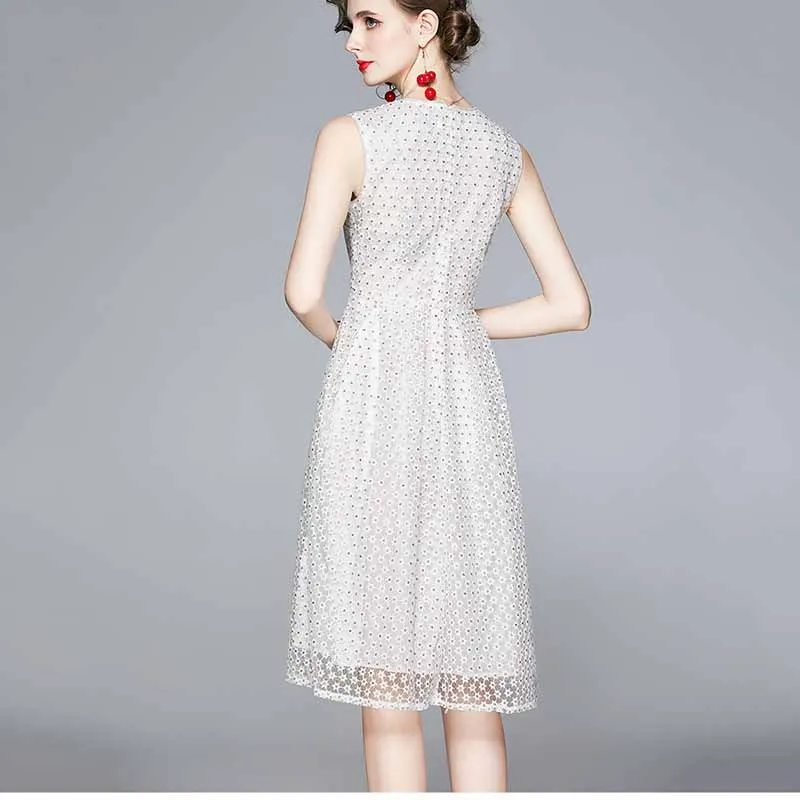 Mesh Slim Sleeveless Women's Dress 2021 Summer New Fashion Elegant Temperament Round Neck A Word Casual Ladies Dresses NBH96
Mesh Slim Sleeveless Women's Dress 2021 Summer New Fashion Elegant Temperament Round Neck A Word Casual Ladies Dresses NBH96