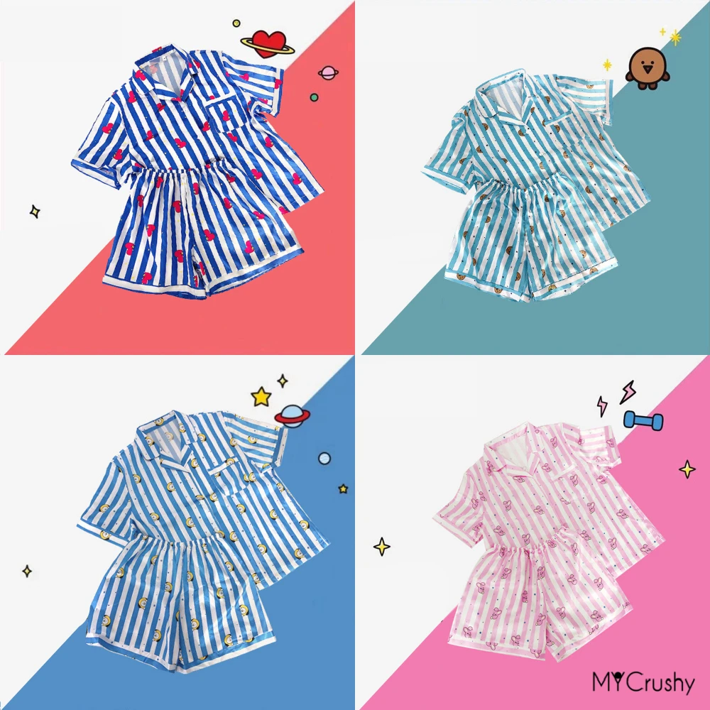 Пижамный костюм Kpop Merch, милая кавайная одежда для сна, женская и мужская одежда, комплект для спальни Bangtan Boys RM Jin Suga JHope Jimin V Jungkook
Пижамный костюм Kpop Merch, милая кавайная одежда для сна, женская и мужская одежда, комплект для спальни Bangtan Boys RM Jin Suga JHope Jimin V Jungkook