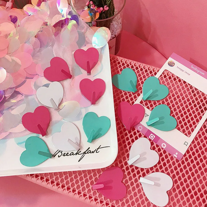10Pcs/lot Creative Metal Heart-shaped Cute Silver Hook Strong Adhesive Girl Heart Hook Door Hook Home Storage Organizer Supplies
10Pcs/lot Creative Metal Heart-shaped Cute Silver Hook Strong Adhesive Girl Heart Hook Door Hook Home Storage Organizer Supplies