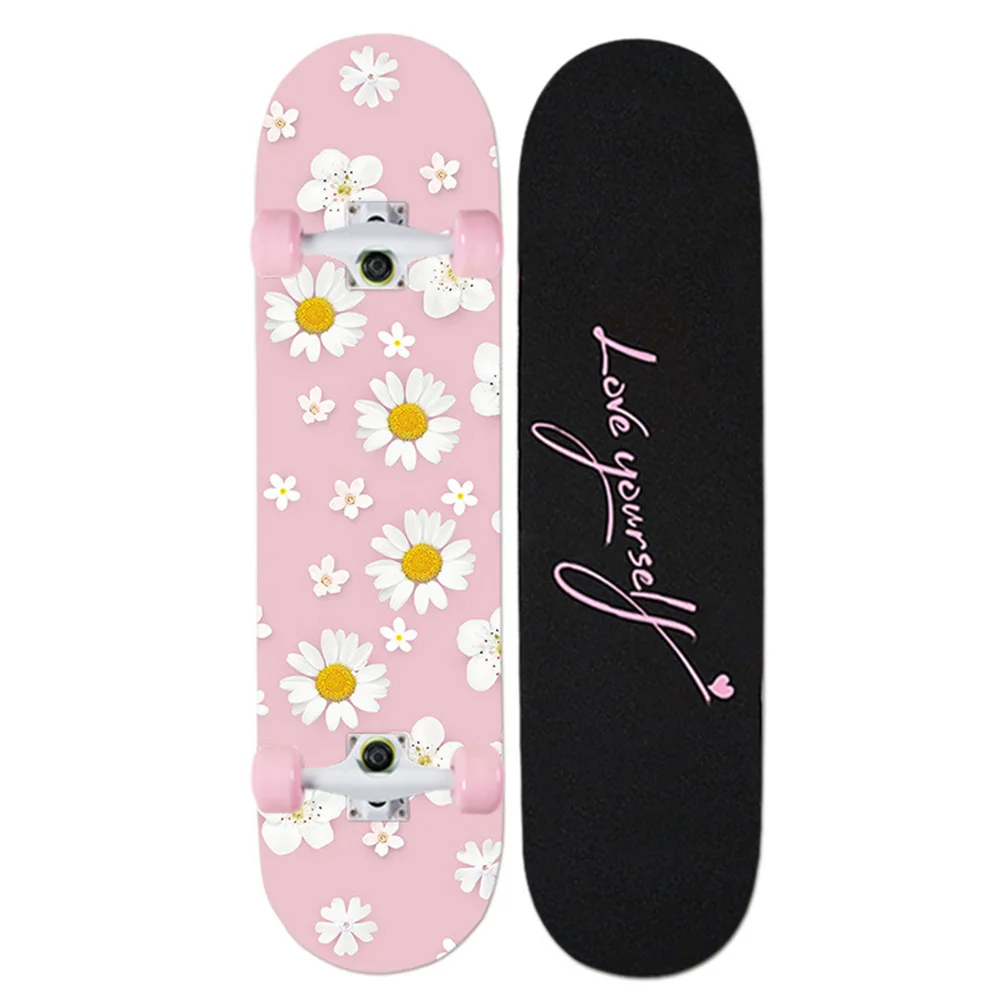 Cute Cat Print Skateboard Double Rocker Boys Girls Adult Beginner Longboard Teenagers Skate Board Maple Deck Bearings Wheels
Cute Cat Print Skateboard Double Rocker Boys Girls Adult Beginner Longboard Teenagers Skate Board Maple Deck Bearings Wheels