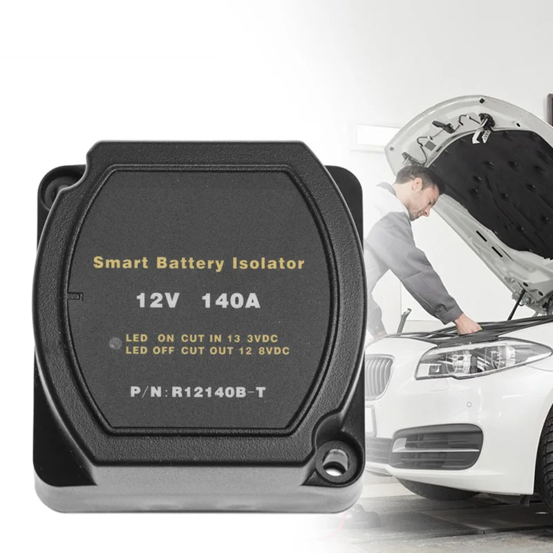 12V 140A Voltage Sensitive Relay Battery Isolator Automatic Charging Relay Car Accessories Car Battery Relay
12V 140A Voltage Sensitive Relay Battery Isolator Automatic Charging Relay Car Accessories Car Battery Relay