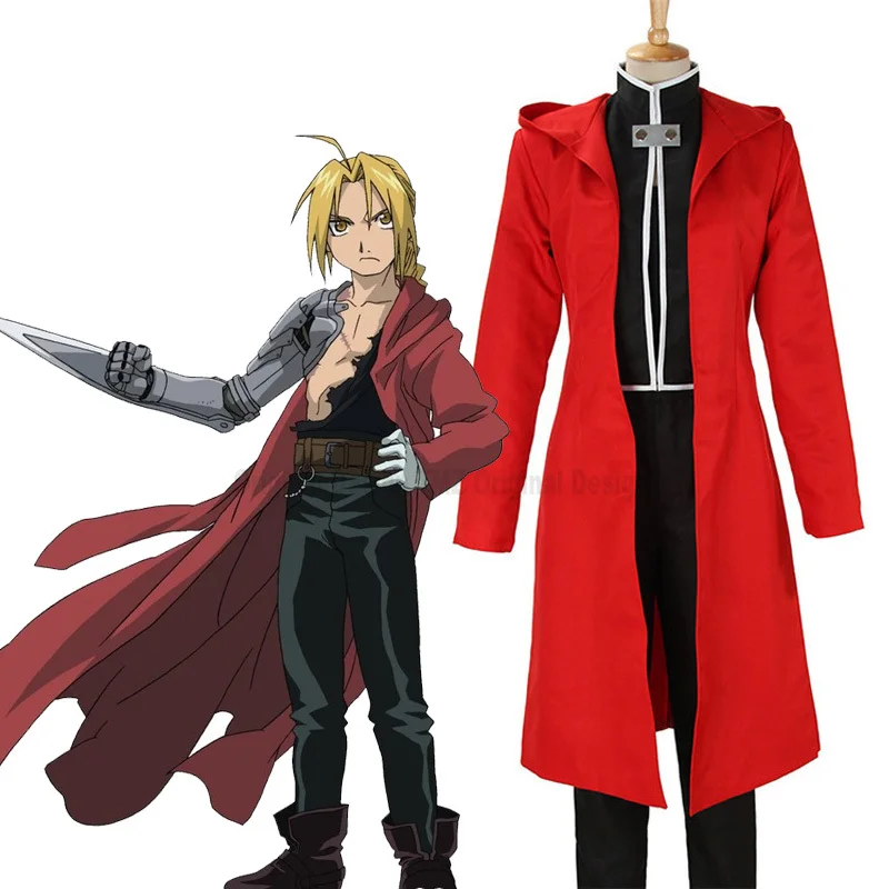 Fullmetal Alchemist Brotherhood Cosplay Edward Elric Full Set Costume Clothing Set with Red Cape Halloween Outfit
Fullmetal Alchemist Brotherhood Cosplay Edward Elric Full Set Costume Clothing Set with Red Cape Halloween Outfit