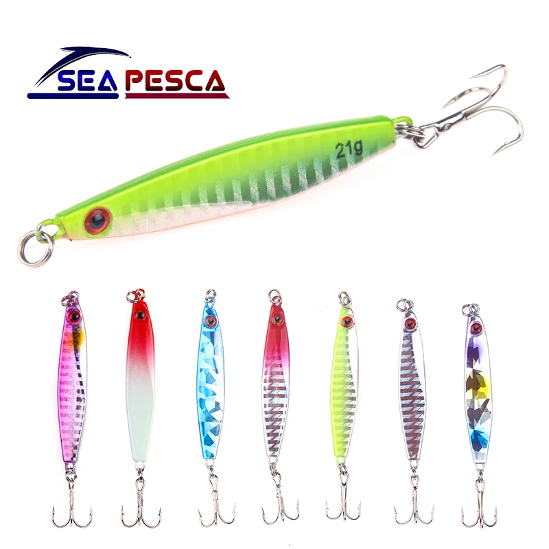 SEAPESCA 1 шт./партия металлическая рыболовная приманка для джига с колеблющейся