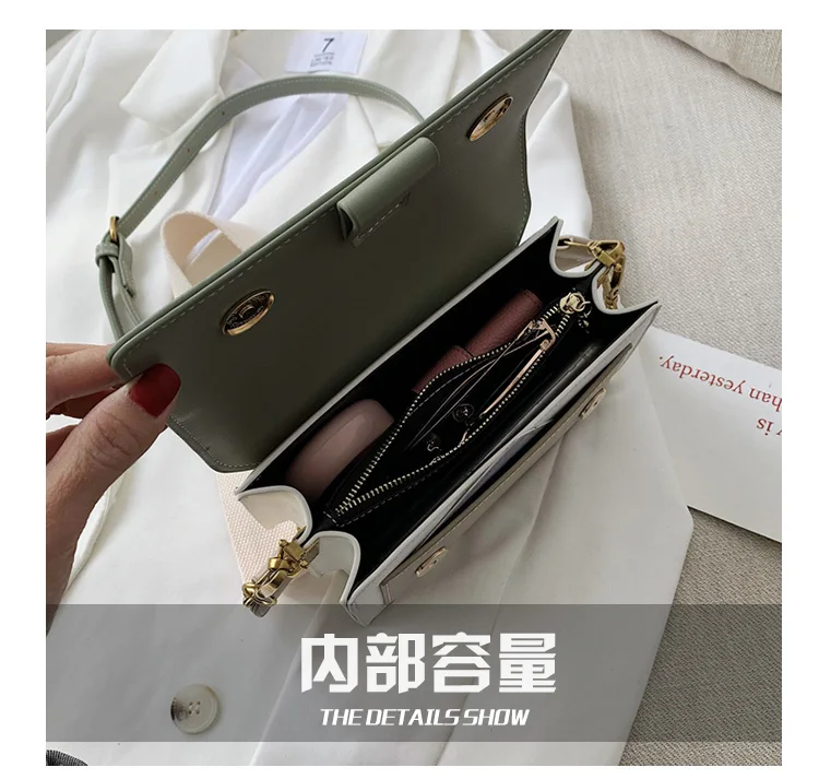 Contrast color Leather Crossbody Bags For Women 2021 Travel Handbag Fashion Simple Shoulder Simple Bag Ladies Cross Body Bag
Contrast color Leather Crossbody Bags For Women 2021 Travel Handbag Fashion Simple Shoulder Simple Bag Ladies Cross Body Bag