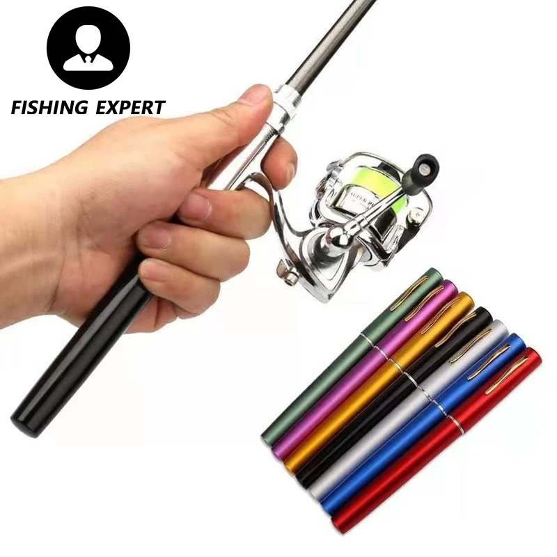 1.4m Lure Tackle Pole Pen Shape Folded Fishing Rod with Reel Wheel Portable Super Light Travel Hard FRP Mini Freshwater Kastking
1.4m Lure Tackle Pole Pen Shape Folded Fishing Rod with Reel Wheel Portable Super Light Travel Hard FRP Mini Freshwater Kastking