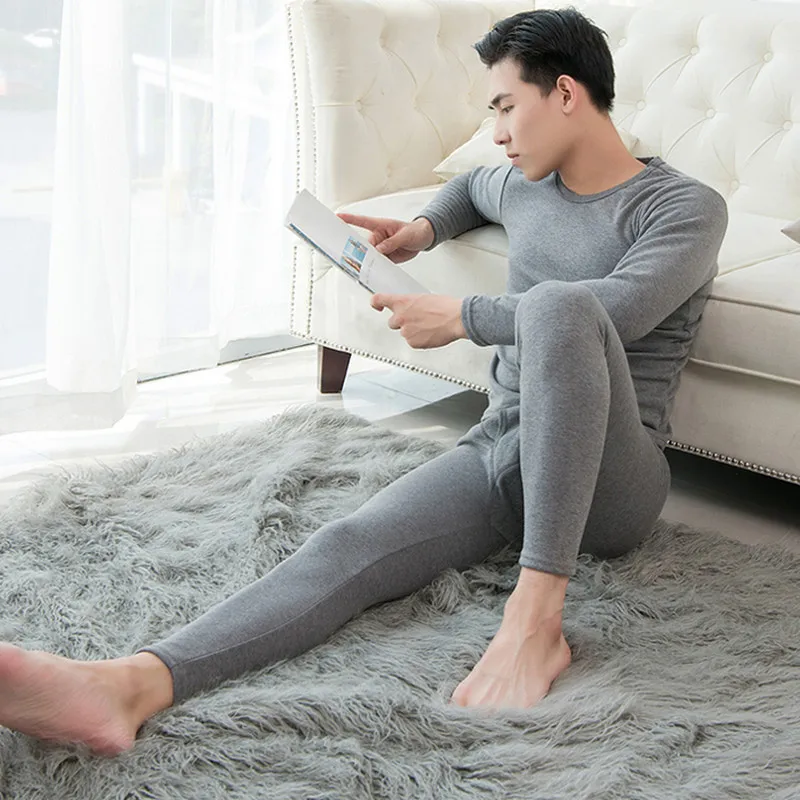 Tide Winter Warm Tops & Pants 2 Piece Male Clothing Set New Arrived Pullover Men Thermal Underwear Set Long Johns Size M-3XL
Tide Winter Warm Tops & Pants 2 Piece Male Clothing Set New Arrived Pullover Men Thermal Underwear Set Long Johns Size M-3XL