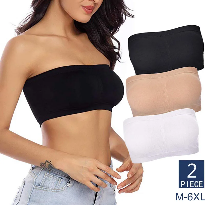 S-6Xl 2PCS Plus Size Strapless Bra Women Seamless Underwear Female Removable Chest Pad Bralette One Piece Invisible Bra Lingerie
S-6Xl 2PCS Plus Size Strapless Bra Women Seamless Underwear Female Removable Chest Pad Bralette One Piece Invisible Bra Lingerie