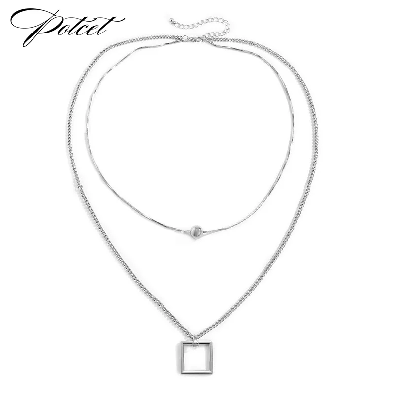 POTCET Unisex Hollow Square Necklace Pendant Snake Bone Chain Geometric Fashion Hip Hop Travel Memorial Jewelry
POTCET Unisex Hollow Square Necklace Pendant Snake Bone Chain Geometric Fashion Hip Hop Travel Memorial Jewelry