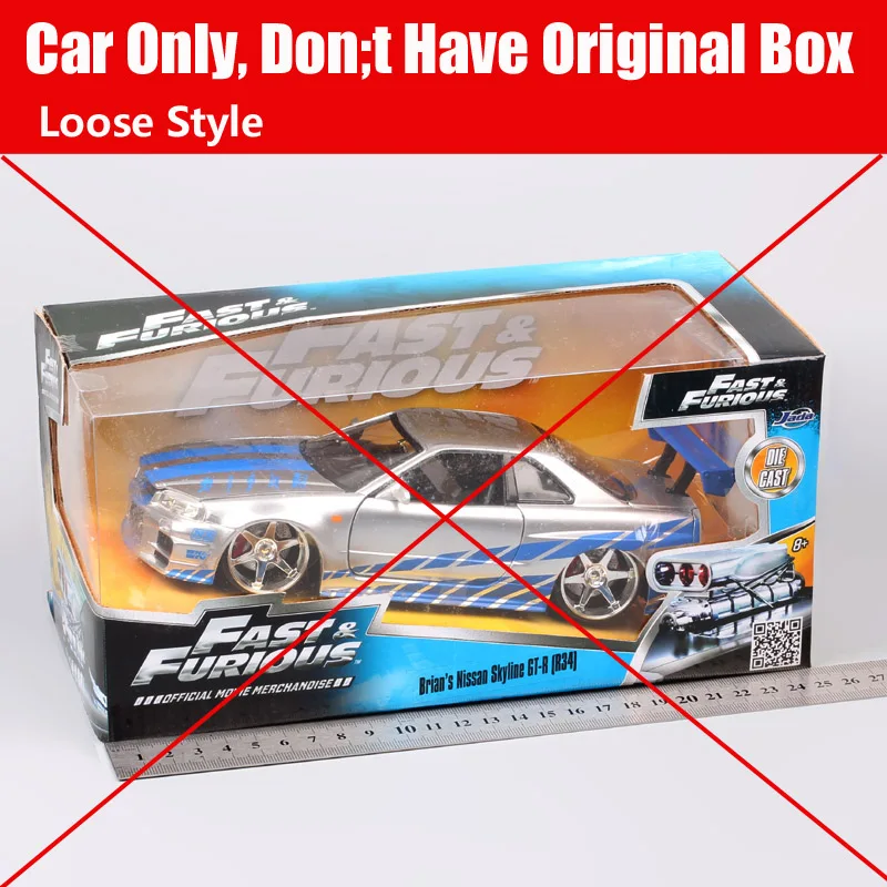 Jada 1:24 Scale Nissan Skyline GT-R R34 Car Model Diecast Vehicle Metal Toy Brian's GTR Furious Racing Auto Of Collectible Gift
Jada 1:24 Scale Nissan Skyline GT-R R34 Car Model Diecast Vehicle Metal Toy Brian's GTR Furious Racing Auto Of Collectible Gift
