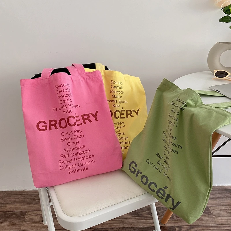 Candy Color Canvas Shoulder Bags Women Casual Alphabet Tote Female Simple Large Capacity Cloth Handbags Girls Shopper School Bag
Candy Color Canvas Shoulder Bags Women Casual Alphabet Tote Female Simple Large Capacity Cloth Handbags Girls Shopper School Bag