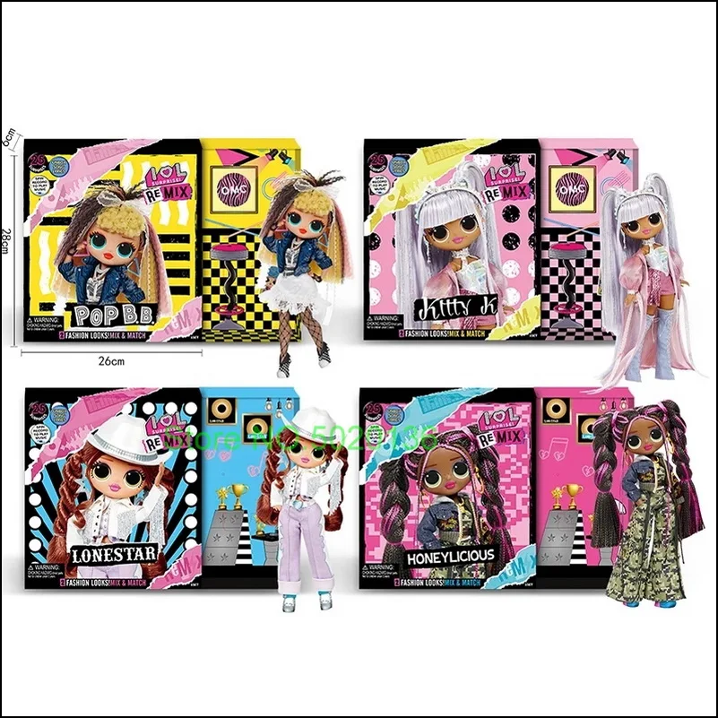 LOL Surprise Dolls Long hair OMG Pop B.B. Fashion with 25 Surprises Figures Action Toys For Kid's Birthday Gift 
LOL Surprise Dolls Long hair OMG Pop B.B. Fashion with 25 Surprises Figures Action Toys For Kid's Birthday Gift