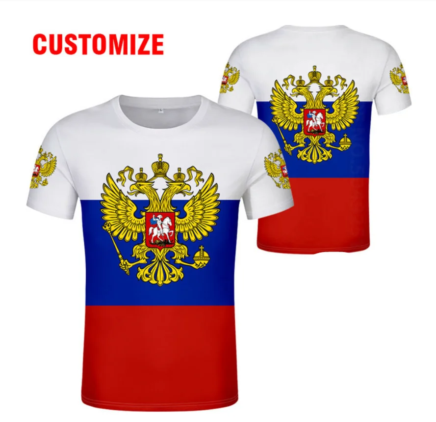 RUSSIA T Shirt Fashionable And Interesting Golden two-headed Eagle Russian Flag Badge Cccp Ussr Ru Soviet Union Clothes T-shirt
RUSSIA T Shirt Fashionable And Interesting Golden two-headed Eagle Russian Flag Badge Cccp Ussr Ru Soviet Union Clothes T-shirt