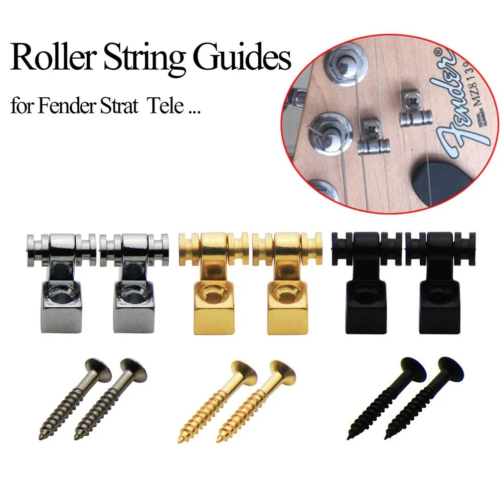 1 Pair Electric Guitar Chrome Roller String Tree String Guides With Mounting Screw String Buckle Holders Basses Parts Accessory
1 Pair Electric Guitar Chrome Roller String Tree String Guides With Mounting Screw String Buckle Holders Basses Parts Accessory