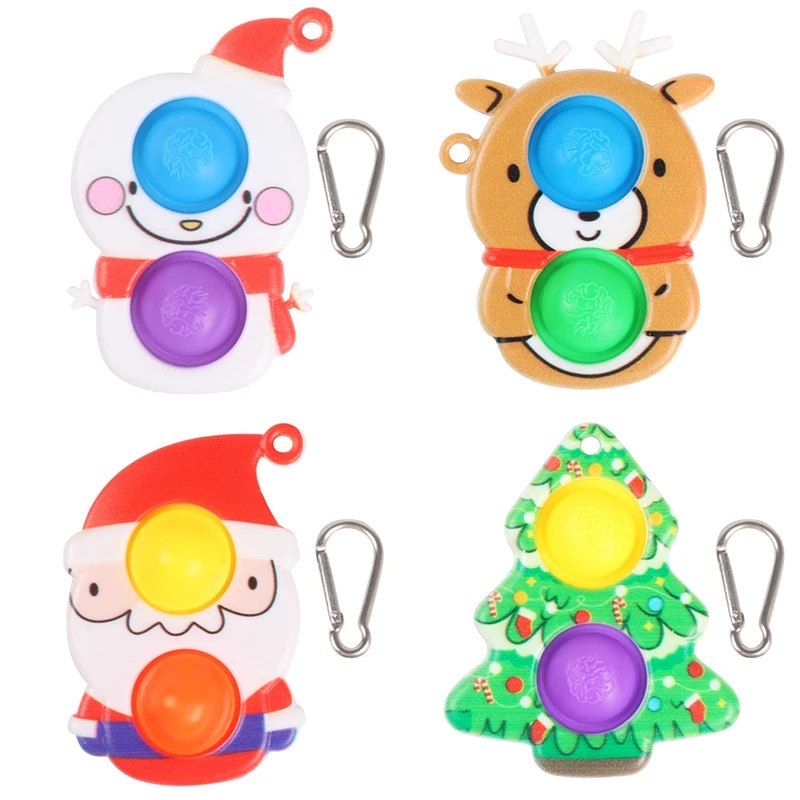 Mini Christmas Keychain Push Bubble Sensory Fidget Toys Pack Simple Dimple Anti Stress Reliever Popite Fidget Toy For Adult Kids 
Mini Christmas Keychain Push Bubble Sensory Fidget Toys Pack Simple Dimple Anti Stress Reliever Popite Fidget Toy For Adult Kids