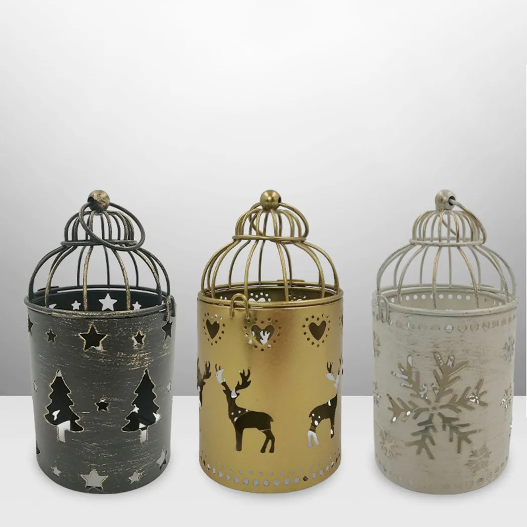 1Pc Christmas Metal Hanging Candle Holder Hanging Birdcage Lantern Home Decor Christmas Navidad Pattern Candle Holder
1Pc Christmas Metal Hanging Candle Holder Hanging Birdcage Lantern Home Decor Christmas Navidad Pattern Candle Holder