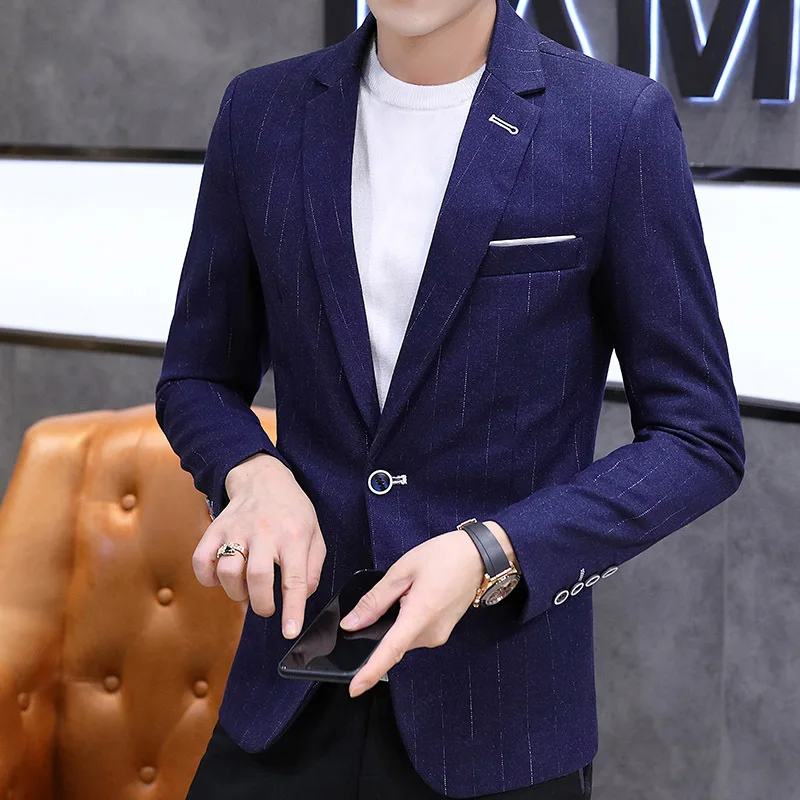 2021 spring and autumn new suit jacket male Korean style self-cultivation single-breasted casual single suit jacket
2021 spring and autumn new suit jacket male Korean style self-cultivation single-breasted casual single suit jacket
