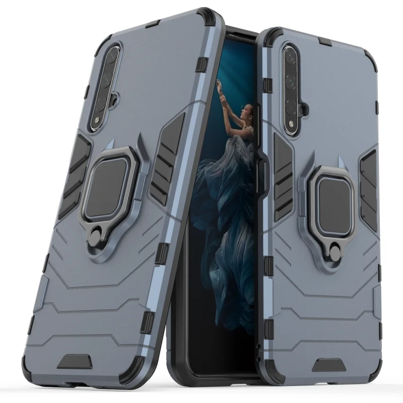 

Armor Phone Case For Huawei Honor 20 Lite 9X Pro 20S P Smart Y5 Y7 Y9 Prime 10I 20I 2019 8S 8X Max Plus Rugged Metal Stand Cover
