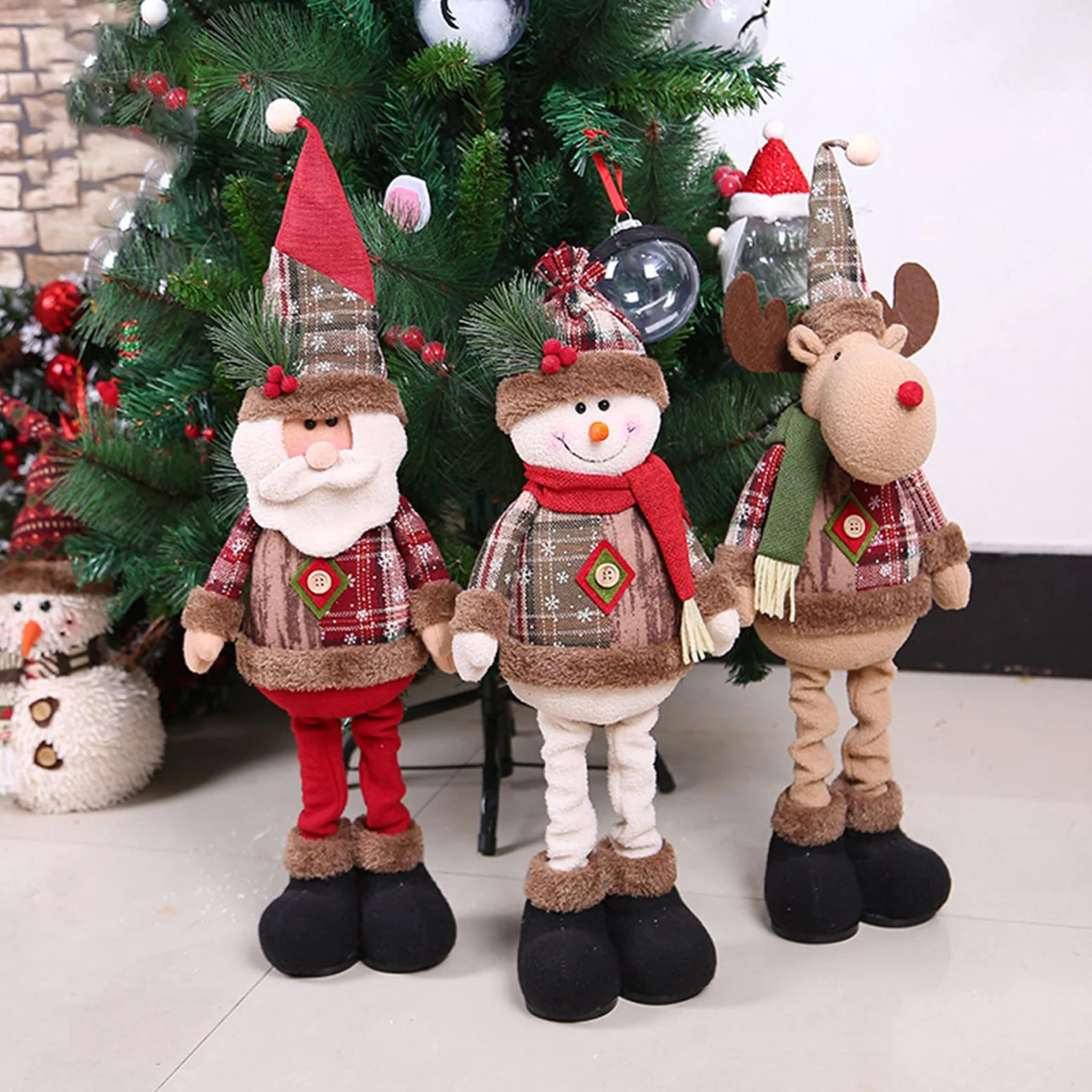 Christmas Plush Toy Ornaments Long Leg Sitting Santa Claus Snowman Deer Pendant Home Christmas Tree Hanging Decor Holiday Gift
Christmas Plush Toy Ornaments Long Leg Sitting Santa Claus Snowman Deer Pendant Home Christmas Tree Hanging Decor Holiday Gift