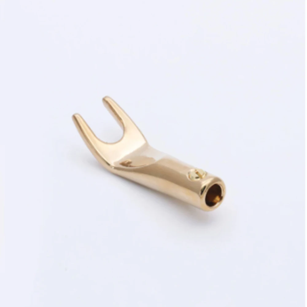 2pcs Spade Speaker Y Fork Connectors Gold Plated Cable Terminal Audio Plug for Binding Post Banana Jack Adapter
2pcs Spade Speaker Y Fork Connectors Gold Plated Cable Terminal Audio Plug for Binding Post Banana Jack Adapter