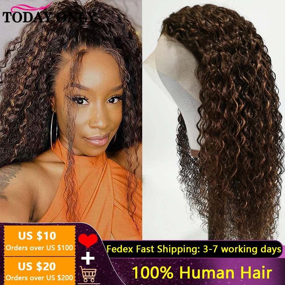Highlight HD Lace Closure Wig 13x6x1 T Part Lace Front Human Hair Wigs Brazilian Ombre P2/30 Curly Wig 180% Density Pre-Plucked
Highlight HD Lace Closure Wig 13x6x1 T Part Lace Front Human Hair Wigs Brazilian Ombre P2/30 Curly Wig 180% Density Pre-Plucked