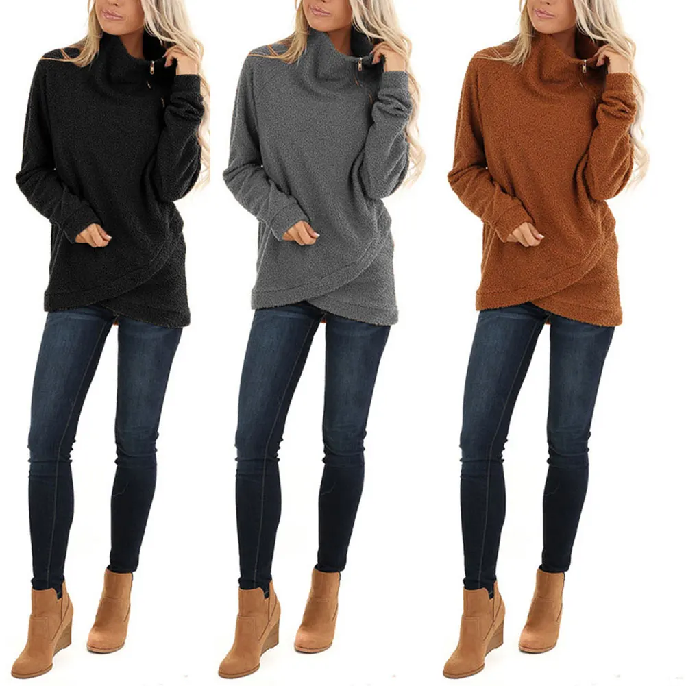 2021 Women High-neck Zipper Sweater Mid-length Long Sleeve Irregular Hem Sweater Спортивный Костюм Женск Women Sweetshirts Dsa1
2021 Women High-neck Zipper Sweater Mid-length Long Sleeve Irregular Hem Sweater Спортивный Костюм Женск Women Sweetshirts Dsa1