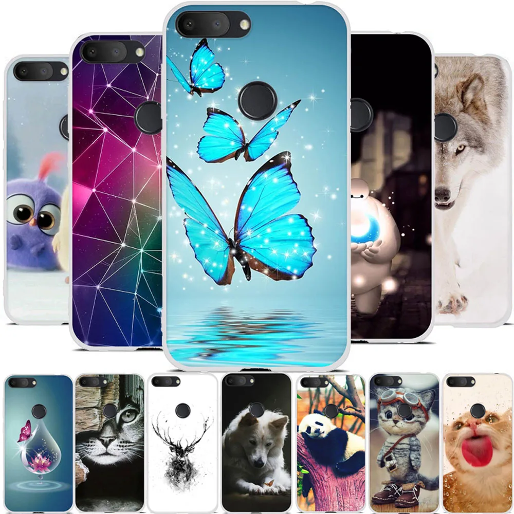 5 "чехол для Alcatel 1S 2019 чехол тонкий TPU животное 3D сумка alcatel 1s силиконовый милый