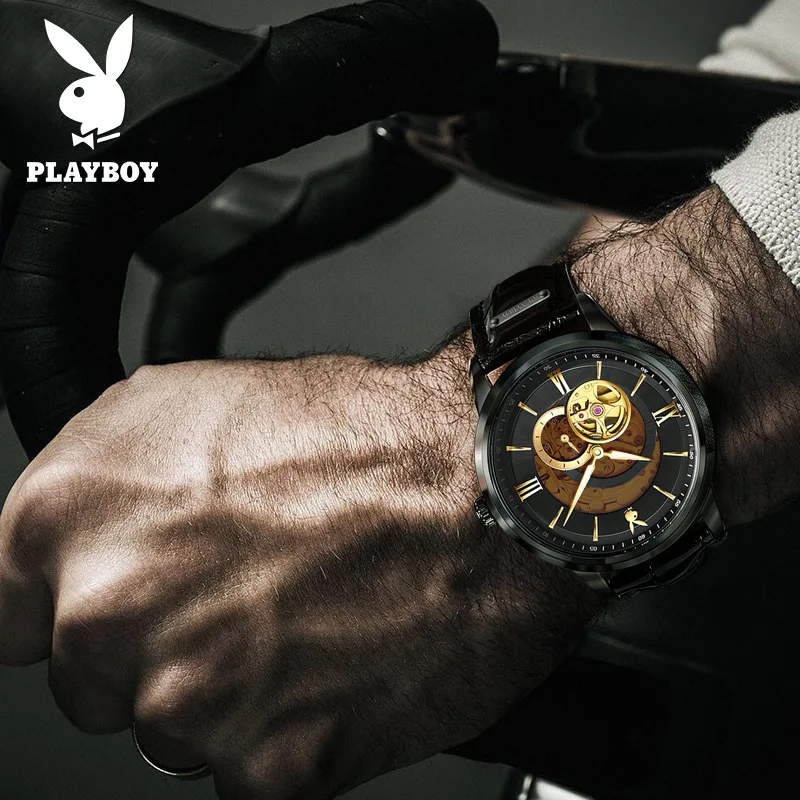 Automatic mechanical watch hollow out leather watch fashion men watch men's watch
Automatic mechanical watch hollow out leather watch fashion men watch men's watch