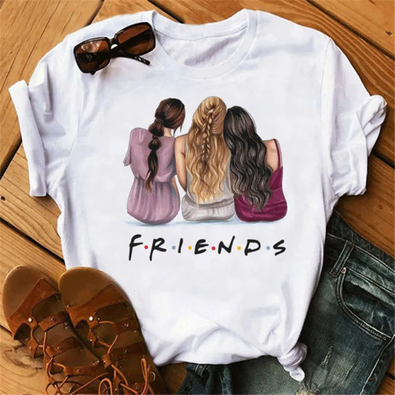 Loose Size Elegant Summer New Fashion Friends Letters Graphic Print Women Tops And Blouse Hot Sale Korean Female Clothes
Loose Size Elegant Summer New Fashion Friends Letters Graphic Print Women Tops And Blouse Hot Sale Korean Female Clothes