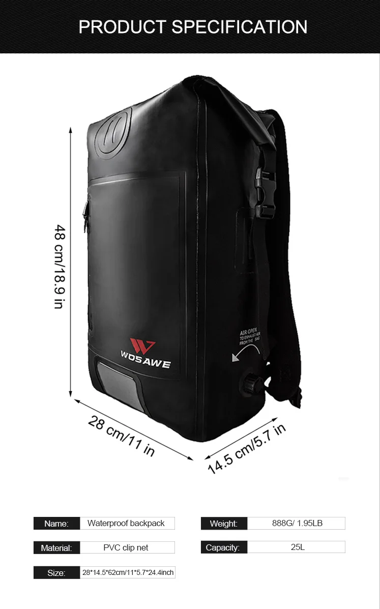 WOSAWE 25L Motorcycle Waterproof Bag Tail Bags Multi-functional Durable Rear moto Seat Bag High Capacity Travel Baggage Bag
WOSAWE 25L Motorcycle Waterproof Bag Tail Bags Multi-functional Durable Rear moto Seat Bag High Capacity Travel Baggage Bag