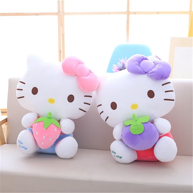 Имитация фруктов Kt кукла кот фруктовый мир милая плюшевая игрушка супер Hello Kitty