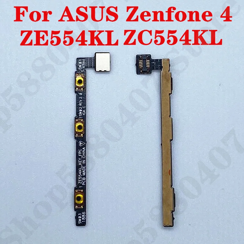 

Original Power ON OFF Side Key Flex Cable For ASUS Zenfone 4 ZE554KL ZC554KL Z01KD Power Volume Audio+- Side buttons connector