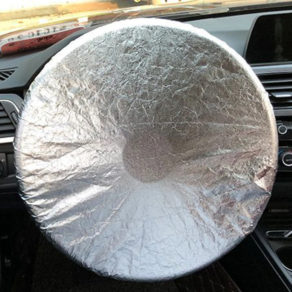 Auto Car Steering Wheel Sunshade Side Window Shade Silver Coated Cloth Steering Wheel Cover Sunscreen Insulation Side Sun Shade
Auto Car Steering Wheel Sunshade Side Window Shade Silver Coated Cloth Steering Wheel Cover Sunscreen Insulation Side Sun Shade