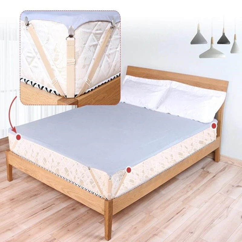 4Pcs/Set Elastic Bed Sheet Grippers Belt Fastener Bed Sheet Clips Mattress Cover Blankets Holder Home Textiles Organize Gadgets
4Pcs/Set Elastic Bed Sheet Grippers Belt Fastener Bed Sheet Clips Mattress Cover Blankets Holder Home Textiles Organize Gadgets