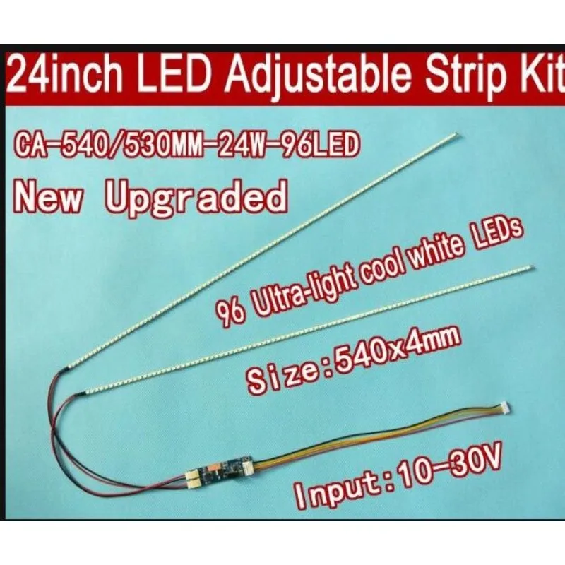 5Pieces/lot Update 24" 24 inch CCFL LCD Screen to LED Monitor,540mm LED Backlight Strip Kit,Brightness adjustable
5Pieces/lot Update 24" 24 inch CCFL LCD Screen to LED Monitor,540mm LED Backlight Strip Kit,Brightness adjustable