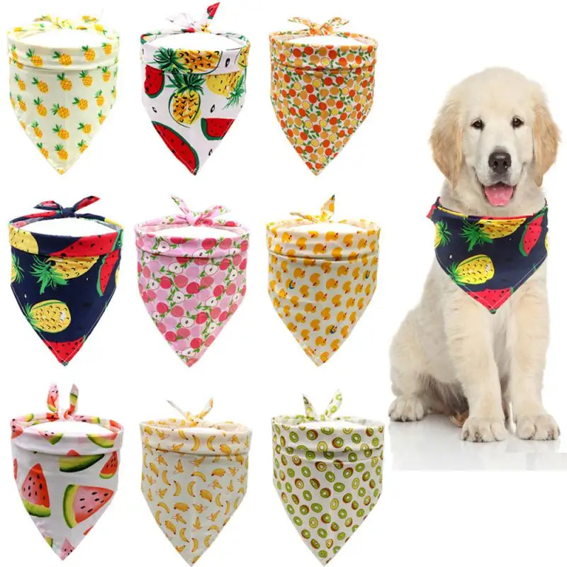 Cute Fruit Print Pet Dog Scarf Adjustable Puppy Bibs Pet Saliva Towel Cat Necklace Decoration Pet Dog Grooming Accessories S/M
Cute Fruit Print Pet Dog Scarf Adjustable Puppy Bibs Pet Saliva Towel Cat Necklace Decoration Pet Dog Grooming Accessories S/M