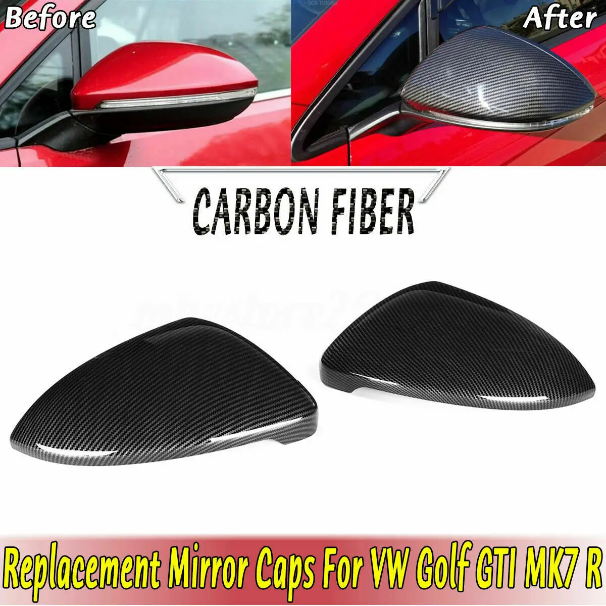 1 Pair Car Mirror Cap Mirror Covers RearView Replacement For VW Golf MK7 7.5 GTI 7 7R carbon fiber
1 Pair Car Mirror Cap Mirror Covers RearView Replacement For VW Golf MK7 7.5 GTI 7 7R carbon fiber
