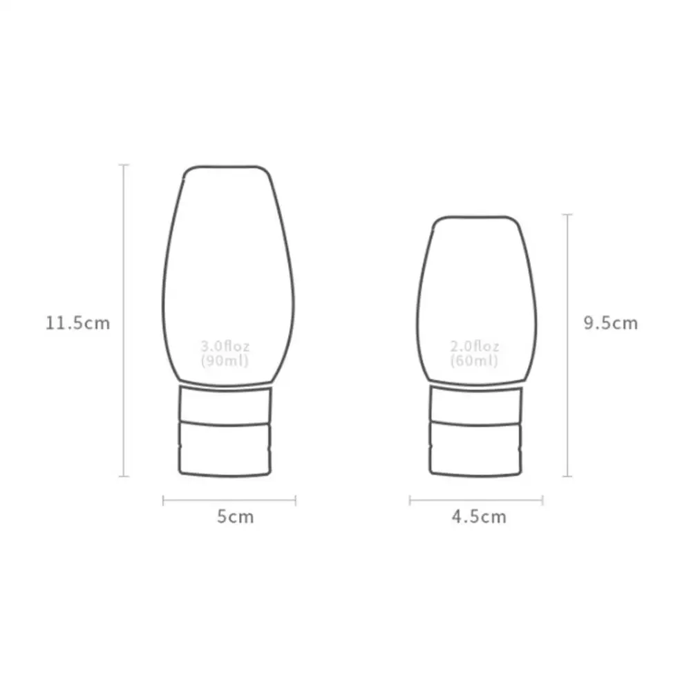 60/90ML Portable Silicone Travel Storage Bottle Shampoo Shower Gel Lotion Storage Refillable Storage Bottle
60/90ML Portable Silicone Travel Storage Bottle Shampoo Shower Gel Lotion Storage Refillable Storage Bottle