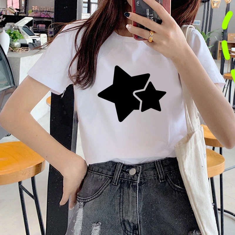 Fashion Star graffiti theme T Shirt Women Lovely Print Short Sleeved O-neck T-shirt Vintage Ullzang Tshirt Harajuku Tops
Fashion Star graffiti theme T Shirt Women Lovely Print Short Sleeved O-neck T-shirt Vintage Ullzang Tshirt Harajuku Tops