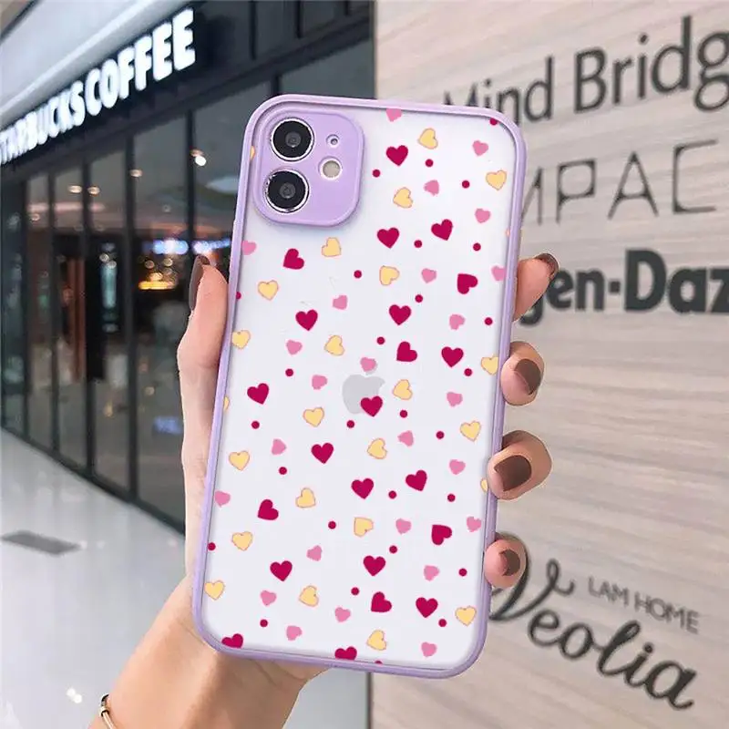 love Phone Case For iPhone 12 11 Mini Pro XR XS Max 7 8 Plus X Matte transparent Purple Back Cover
love Phone Case For iPhone 12 11 Mini Pro XR XS Max 7 8 Plus X Matte transparent Purple Back Cover